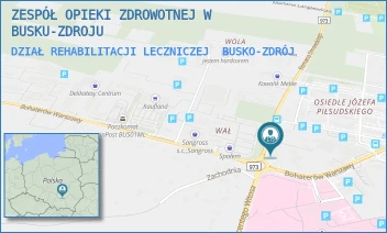 DZIAŁ REHABILITACJI LECZNICZEJ - ZESPÓŁ OPIEKI ZDROWOTNEJ W BUSKU-ZDROJU - BOHATERÓW WARSZAWY 106A,  BUSKO-ZDRÓJ