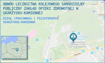 DZIAŁ (PRACOWNIA ) FIZJOTERAPII - OBWÓD LECZNICTWA KOLEJOWEGO SAMODZIELNY PUBLICZNY ZAKŁAD OPIEKI ZDROWOTNEJ W SKARŻYSKU-KAMIENNEJ - SOKOLA 50,  SKARŻYSKO-KAMIENNA