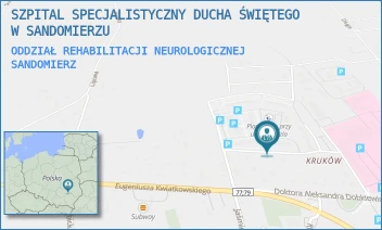 ODDZIAŁ REHABILITACJI NEUROLOGICZNEJ - SZPITAL SPECJALISTYCZNY DUCHA ŚWIĘTEGO W SANDOMIERZU - SCHINZLA 13,  SANDOMIERZ