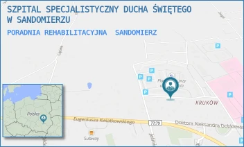 PORADNIA REHABILITACYJNA - SZPITAL SPECJALISTYCZNY DUCHA ŚWIĘTEGO W SANDOMIERZU - SCHINZLA 13,  SANDOMIERZ
