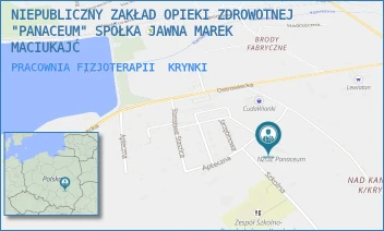 PRACOWNIA FIZJOTERAPII - NIEPUBLICZNY ZAKŁAD OPIEKI ZDROWOTNEJ "PANACEUM" SPÓŁKA JAWNA MAREK MACIUKAJĆ - APTECZNA 2,  KRYNKI