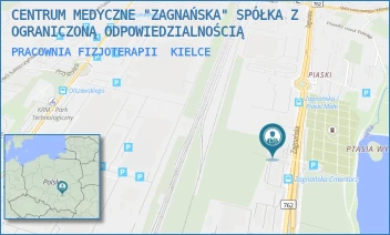 PRACOWNIA FIZJOTERAPII - CENTRUM MEDYCZNE "ZAGNAŃSKA" SPÓŁKA Z OGRANICZONĄ ODPOWIEDZIALNOŚCIĄ - ZAGNAŃSKA 77,  KIELCE