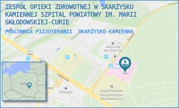 PRACOWNIA FIZJOTERAPII - ZESPÓŁ OPIEKI ZDROWOTNEJ W SKARŻYSKU-KAMIENNEJ SZPITAL POWIATOWY IM. MARII SKŁODOWSKIEJ-CURIE - EKONOMII 4,  SKARŻYSKO-KAMIENNA