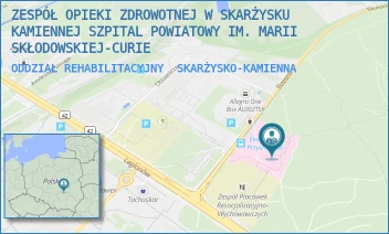ODDZIAŁ REHABILITACYJNY - ZESPÓŁ OPIEKI ZDROWOTNEJ W SKARŻYSKU-KAMIENNEJ SZPITAL POWIATOWY IM. MARII SKŁODOWSKIEJ-CURIE - EKONOMII 4,  SKARŻYSKO-KAMIENNA