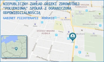 GABINET FIZJOTERAPII - NIEPUBLICZNY ZAKŁAD OPIEKI ZDROWOTNEJ "POŁUDNIOWA" SPÓŁKA Z OGRANICZONĄ ODPOWIEDZIALNOŚCIĄ - POŁUDNIOWA 1,  KOŃSKIE