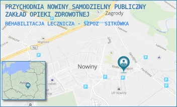 REHABILITACJA LECZNICZA - SZPOZ - PRZYCHODNIA NOWINY SAMODZIELNY PUBLICZNY ZAKŁAD OPIEKI ZDROWOTNEJ - BIAŁE ZAGŁĘBIE 32,  SITKÓWKA