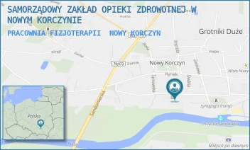 PRACOWNIA FIZJOTERAPII - SAMORZĄDOWY ZAKŁAD OPIEKI ZDROWOTNEJ W NOWYM KORCZYNIE - ZAŚCIANEK 2,  NOWY KORCZYN