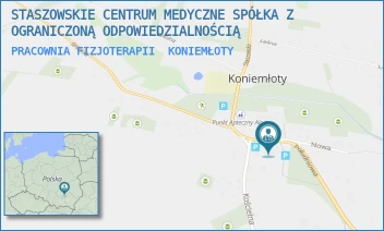 PRACOWNIA FIZJOTERAPII - STASZOWSKIE CENTRUM MEDYCZNE SPÓŁKA Z OGRANICZONĄ ODPOWIEDZIALNOŚCIĄ - PL. KS. ROMANA KOTLARZA 9,  KONIEMŁOTY
