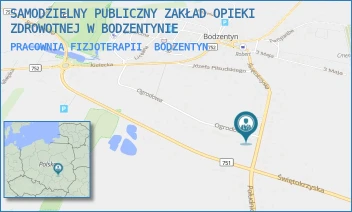 PRACOWNIA FIZJOTERAPII - SAMODZIELNY PUBLICZNY ZAKŁAD OPIEKI ZDROWOTNEJ W BODZENTYNIE - OGRODOWA 1,  BODZENTYN