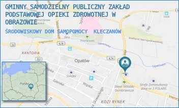 ŚRODOWISKOWY DOM SAMOPOMOCY - GMINNY SAMODZIELNY PUBLICZNY ZAKŁAD PODSTAWOWEJ OPIEKI ZDROWOTNEJ W OBRAZOWIE - BRAK ULICY 91A,  KLECZANÓW