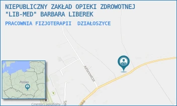 PRACOWNIA FIZJOTERAPII - NIEPUBLICZNY ZAKŁAD OPIEKI ZDROWOTNEJ "LIB-MED" BARBARA LIBEREK - PIŃCZOWSKA 37,  DZIAŁOSZYCE