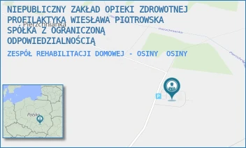 ZESPÓŁ REHABILITACJI DOMOWEJ - OSINY - NIEPUBLICZNY ZAKŁAD OPIEKI ZDROWOTNEJ PROFILAKTYKA WIESŁAWA PIOTROWSKA SPÓŁKA Z OGRANICZONĄ ODPOWIEDZIALNOŚCIĄ - 54B,  OSINY