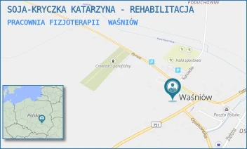 PRACOWNIA FIZJOTERAPII - KATARZYNA SOJA-KRYCZKA - REHABILITACJA - RYNEK 25,  WAŚNIÓW