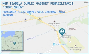PRACOWNIA FIZJOTERAPII WOLA JACHOWA - MGR IZABELA DURLEJ GABINET REHABILITACJI "ZNÓW ZDRÓW" - 136,  WOLA JACHOWA