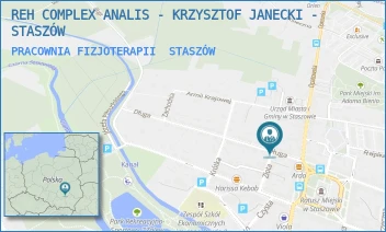 PRACOWNIA FIZJOTERAPII - REH COMPLEX ANALIS - KRZYSZTOF JANECKI - STASZÓW - DŁUGA 10A,  STASZÓW