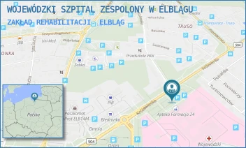 ZAKŁAD REHABILITACJI - WOJEWÓDZKI SZPITAL ZESPOLONY W ELBLĄGU - KRÓLEWIECKA 146,  ELBLĄG