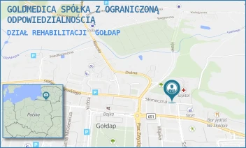 DZIAŁ REHABILITACJI - GOLDMEDICA SPÓŁKA Z OGRANICZONĄ ODPOWIEDZIALNOŚCIĄ - SŁONECZNA 7B,  GOŁDAP