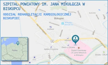 ODDZIAŁ REHABILITACJI KARDIOLOGICZNEJ - SZPITAL POWIATOWY IM. JANA MIKULICZA W BISKUPCU - ARMII  KRAJOWEJ 8,  BISKUPIEC