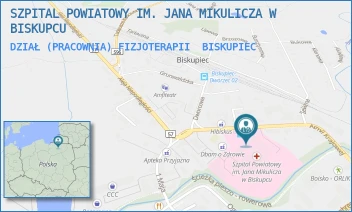 DZIAŁ (PRACOWNIA) FIZJOTERAPII - SZPITAL POWIATOWY IM. JANA MIKULICZA W BISKUPCU - ARMII  KRAJOWEJ 8,  BISKUPIEC