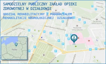 ODDZIAŁ REHABILITACYJNY Z PODODDZIAŁEM REHABILITACJI NEUROLOGICZNEJ - SAMODZIELNY PUBLICZNY ZAKŁAD OPIEKI ZDROWOTNEJ W DZIAŁDOWIE - LEŚNA 1,  DZIAŁDOWO