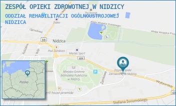 ODDZIAŁ REHABILITACJI OGÓLNOUSTROJOWEJ - ZESPÓŁ OPIEKI ZDROWOTNEJ W NIDZICY - MICKIEWICZA 25,  NIDZICA