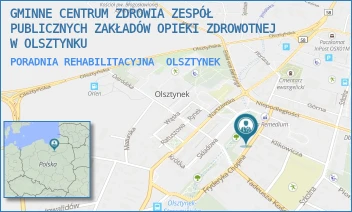 PORADNIA REHABILITACYJNA - GMINNE CENTRUM ZDROWIA ZESPÓŁ PUBLICZNYCH ZAKŁADÓW OPIEKI ZDROWOTNEJ W OLSZTYNKU - CHOPINA 11,  OLSZTYNEK