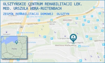 ZESPÓŁ REHABILITACJI DOMOWEJ - OLSZTYŃSKIE CENTRUM REHABILITACJI LEK. MED. URSZULA HURA-RUITENBACH - WAŃKOWICZA 5,  OLSZTYN