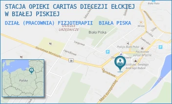 DZIAŁ (PRACOWNIA) FIZJOTERAPII - STACJA OPIEKI CARITAS DIECEZJI EŁCKIEJ W BIAŁEJ PISKIEJ - KONOPNICKIEJ 4,  BIAŁA PISKA