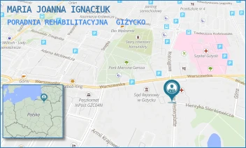 PORADNIA REHABILITACYJNA - MARIA JOANNA IGNACIUK - BOH. WESTERPLATTE 4,  GIŻYCKO