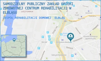 ZESPÓŁ REHABILITACJI DOMOWEJ - SAMODZIELNY PUBLICZNY ZAKŁAD OPIEKI ZDROWOTNEJ CENTRUM REHABILITACJI W ELBLĄGU - KRÓLEWIECKA 15,  ELBLĄG