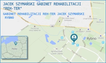 GABINET REHABILITACJI REH-TER JACEK SZYMAŃSKI - JACEK SZYMAŃSKI GABINET REHABILITACJI "REH-TER" - ZAJEZIORNA 58,  RYBNO