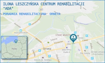 PORADNIA REHABILITACYJNA - ILONA LESZCZYŃSKA CENTRUM REHABILITACJI "ADA" - 1 MAJA 7/5,  ORNETA