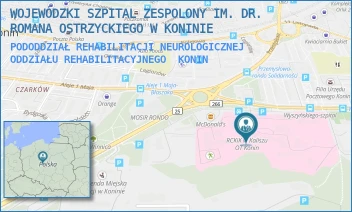PODODDZIAŁ REHABILITACJI NEUROLOGICZNEJ ODDZIAŁU REHABILITACYJNEGO - WOJEWÓDZKI SZPITAL ZESPOLONY IM. DR. ROMANA OSTRZYCKIEGO W KONINIE - KARDYNAŁA S. WYSZYŃSKIEGO 1,  KONIN