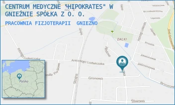 PRACOWNIA FIZJOTERAPII - CENTRUM MEDYCZNE "HIPOKRATES" W GNIEŹNIE SPÓŁKA Z O. O. - JABŁONIOWA 23,  GNIEZNO