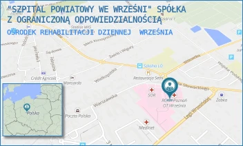 OŚRODEK REHABILITACJI DZIENNEJ - "SZPITAL POWIATOWY WE WRZEŚNI" SPÓŁKA Z OGRANICZONĄ ODPOWIEDZIALNOŚCIĄ - SŁOWACKIEGO 2,  WRZEŚNIA