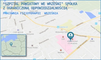 PRACOWNIA FIZJOTERAPII - "SZPITAL POWIATOWY WE WRZEŚNI" SPÓŁKA Z OGRANICZONĄ ODPOWIEDZIALNOŚCIĄ - SŁOWACKIEGO 2,  WRZEŚNIA