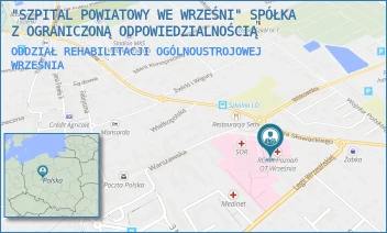 ODDZIAŁ REHABILITACJI OGÓLNOUSTROJOWEJ - "SZPITAL POWIATOWY WE WRZEŚNI" SPÓŁKA Z OGRANICZONĄ ODPOWIEDZIALNOŚCIĄ - SŁOWACKIEGO 2,  WRZEŚNIA