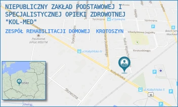 ZESPÓŁ REHABILITACJI DOMOWEJ - NIEPUBLICZNY ZAKŁAD PODSTAWOWEJ I SPECJALISTYCZNEJ OPIEKI ZDROWOTNEJ "KOL-MED" - WOJCIECHOWSKIEGO 3,  KROTOSZYN