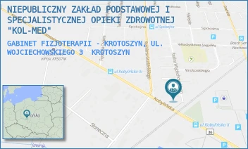GABINET FIZJOTERAPII - KROTOSZYN, UL. WOJCIECHOWSKIEGO 3 - NIEPUBLICZNY ZAKŁAD PODSTAWOWEJ I SPECJALISTYCZNEJ OPIEKI ZDROWOTNEJ "KOL-MED" - WOJCIECHOWSKIEGO 3,  KROTOSZYN