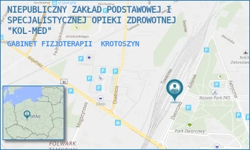 GABINET FIZJOTERAPII - NIEPUBLICZNY ZAKŁAD PODSTAWOWEJ I SPECJALISTYCZNEJ OPIEKI ZDROWOTNEJ "KOL-MED" - DWORCOWA 1,  KROTOSZYN