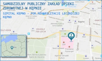 SZPITAL KEPNO - POR.REHABILITACJI LECZNICZEJ - SAMODZIELNY PUBLICZNY ZAKŁAD OPIEKI ZDROWOTNEJ W KĘPNIE - SZPITALNA 7,  KĘPNO