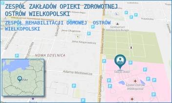 ZESPÓŁ REHABILITACJI DOMOWEJ - ZESPÓŁ ZAKŁADÓW OPIEKI ZDROWOTNEJ OSTRÓW WIELKOPOLSKI - LIMANOWSKIEGO 20/22,  OSTRÓW WIELKOPOLSKI