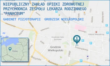 GABINET FIZJOTERAPII - NIEPUBLICZNY ZAKŁAD OPIEKI ZDROWOTNEJ PRZYCHODNIA ZESPOŁU LEKARZA RODZINNEGO "PANACEUM" - KRÓTKA 1,  GRODZISK WIELKOPOLSKI
