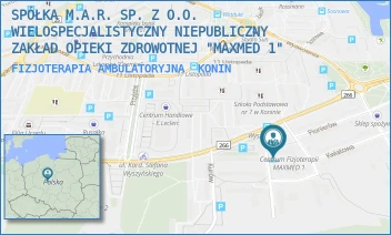 FIZJOTERAPIA AMBULATORYJNA - SPÓŁKA M.A.R. SP. Z O.O. WIELOSPECJALISTYCZNY NIEPUBLICZNY ZAKŁAD OPIEKI ZDROWOTNEJ "MAXMED 1" - BUDOWLANYCH 4,  KONIN