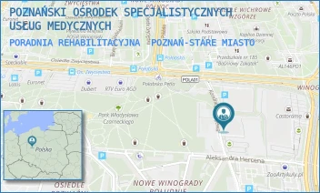 PORADNIA REHABILITACYJNA - POZNAŃSKI OŚRODEK SPECJALISTYCZNYCH USŁUG MEDYCZNYCH - ALEJE SOLIDARNOŚCI 36,  POZNAŃ-STARE MIASTO