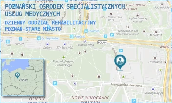 DZIENNY ODDZIAŁ REHABILITACYJNY - POZNAŃSKI OŚRODEK SPECJALISTYCZNYCH USŁUG MEDYCZNYCH - ALEJE SOLIDARNOŚCI 36,  POZNAŃ-STARE MIASTO