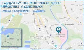 ZAKŁAD FIZJOTERAPII - SAMODZIELNY PUBLICZNY ZAKŁAD OPIEKI ZDROWOTNEJ W SZAMOTUŁACH - SUKIENNICZA 13,  SZAMOTUŁY