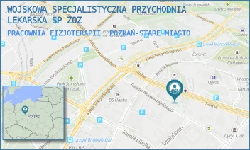 PRACOWNIA FIZJOTERAPII - WOJSKOWA SPECJALISTYCZNA PRZYCHODNIA LEKARSKA SP ZOZ - SOLNA 21,  POZNAŃ-STARE MIASTO