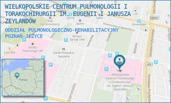 ODDZIAŁ PULMONOLOGICZNO-REHABILITACYJNY - WIELKOPOLSKIE CENTRUM PULMONOLOGII I TORAKOCHIRURGII IM. EUGENII I JANUSZA ZEYLANDÓW - SZAMARZEWSKIEGO 62,  POZNAŃ-JEŻYCE