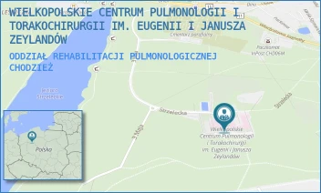ODDZIAŁ REHABILITACJI PULMONOLOGICZNEJ - WIELKOPOLSKIE CENTRUM PULMONOLOGII I TORAKOCHIRURGII IM. EUGENII I JANUSZA ZEYLANDÓW - STRZELECKA 32,  CHODZIEŻ